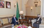 سفير خادم الحرمين الشريفين لدى لبنان يلتقي السفير الفلسطيني