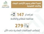«الأراضي البيضاء» يصدر 147 قراراً جديداً على مخالفي النظام